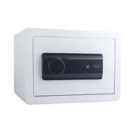 1 Cub Safe Box, 3 opening methods Safe for Money Valuables, White