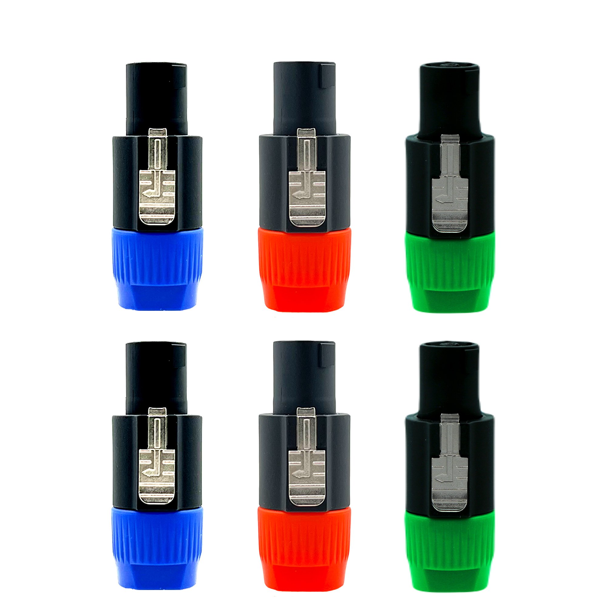 5 Core 4 Pole Speakon Connector with Twist Lock Audio Male Plug Speak-On 6 Packs - SPKN BGO 6PK 5 Core 4 Pole Speakon Connector with Twist Lock Audio Male Plug Speak-On 6 Packs - SPKN BGO 6PK