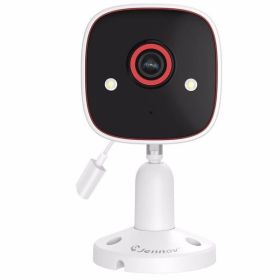 Jennov Mini 2K 3MP WiFi Smart Home Outdoor Security Camera Motion Detection Wireless 2 Way Audio Waterproof Color Night Vision Intelligent Alarm Wall