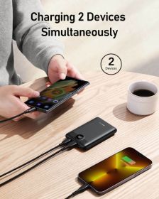 Mini Power Bank 10000mAh, 22.5W Fast Charging Small Portable Charger With PD 3.0 & QC 3.0,USB C Slim Compact Charger, Dual Output Compatible With ,Tra