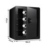 Safe Box for Home,Office and Hotel,Digital Security Safe with Keypad and Key,(Black)