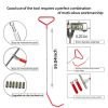 Car hook tool triangle purple warp 25PCS set