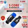 5 Core Speakon to 1/4 inch Adapter/Upgraded 1/4" Female to Male Connectors/ 4 Pole Locking SpeakON Cable Mount Connector/Speak-On Connectors Speaker/A