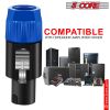 5 Core Speakon to 1/4 inch Adapter/Upgraded 1/4" Female to Male Connectors/ 4 Pole Locking SpeakON Cable Mount Connector/Speak-On Connectors Speaker/A