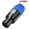 5 Core Speakon to 1/4 inch Adapter/Upgraded 1/4" Female to Male Connectors/ 4 Pole Locking SpeakON Cable Mount Connector/Speak-On Connectors Speaker/A