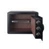 1 Cub Safe Box, 3 opening methods Safe for Money Valuables, Black