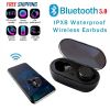 Waterproof Bluetooth 5.0 Wireless Earbuds Headphone Headset Noise Cancelling TWS Bluetooth Wireless Earbuds with Microphone- Stereo Sound in-Ear Bluet