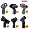 5 Core Combo Pack of Microphone Clips for all Handheld Transmitters/Universal Adjustable Mic Clips with 5/8" Male to 3/8" Female Screw Adapter Suitabl