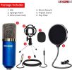 5 CORE XLR Microphone Condenser Mic for Computer Gaming, Podcast W/Tripod Stand Kit for Streaming, Recording, Vocals, Voice, Cardioids Studio Micropho