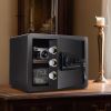 1.2 Cub Safe Box, 3 opening methods Safe for Money Valuables, Black