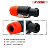 5 Core 4 Pole Speakon Connector with Twist Lock Audio Male Plug Speak-On 6 Packs - SPKN BGO 6PK