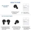 Waterproof Bluetooth 5.0 Wireless Earbuds Headphone Headset Noise Cancelling TWS Bluetooth Wireless Earbuds with Microphone- Stereo Sound in-Ear Bluet