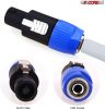 5 Core Speakon to 1/4 inch Adapter/Upgraded 1/4" Female to Male Connectors/ 4 Pole Locking SpeakON Cable Mount Connector/Speak-On Connectors Speaker/A