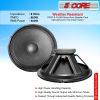 5 CORE 18 Inch Subwoofer Speaker 850W Peak High Power Handling 500W RMS 18" Replacement 8 Ohm Pro Audio DJ Sub Woofer - FR 18 190 MS