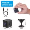 1080P 2.4G WiFi Mini Security Camera for Pet Baby Monitor Compact Wireless Camera with PIR Motion Detection Night Vision App Control 32G MMC Card Stor