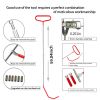 New 7-piece set of 27pcS hook taking tools