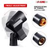 5 Core Combo Pack of Microphone Clips for all Handheld Transmitters/Universal Adjustable Mic Clips with 5/8" Male to 3/8" Female Screw Adapter Suitabl