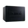 1 Cub Safe Box, 3 opening methods Safe for Money Valuables, Black
