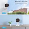 Jennov Mini 2K 3MP WiFi Smart Home Outdoor Security Camera Motion Detection Wireless 2 Way Audio Waterproof Color Night Vision Intelligent Alarm Wall