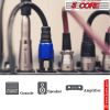 5 Core Speakon to 1/4 inch Adapter/Upgraded 1/4" Female to Male Connectors/ 4 Pole Locking SpeakON Cable Mount Connector/Speak-On Connectors Speaker/A