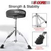 5 CORE Drum Throne Height Adjustable Guitar Stool Thick Padded Memory Foam DJ Chair Seat with Anti Slip Feet Multipurpose Musician Chair for Adults an