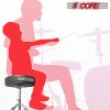 5 CORE Drum Throne Height Adjustable Guitar Stool Thick Padded Memory Foam DJ Chair Seat with Anti Slip Feet Multipurpose Musician Chair for Adults an