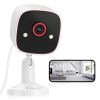 Jennov Mini 2K 3MP WiFi Smart Home Outdoor Security Camera Motion Detection Wireless 2 Way Audio Waterproof Color Night Vision Intelligent Alarm Wall