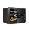 1.2 Cub Safe Box, 3 opening methods Safe for Money Valuables, Black