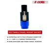 5 Core 4 Pole Speakon Connector with Twist Lock Audio Male Plug Speak-On 6 Packs - SPKN BGO 6PK