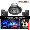 5 CORE 18 Inch Subwoofer Speaker 850W Peak High Power Handling 500W RMS 18" Replacement 8 Ohm Pro Audio DJ Sub Woofer - FR 18 190 MS