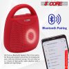 4" Portable Bluetooth Speaker Outdoor Wireless Mini 40W with Loud Stereo and Booming Bass, USB, FM, 10H Playtime, LED Party Lights, Water Resistant 5