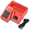 M12 M18 Rapid Fast Charger Fit for Milwaukee 10.8-18V Battery