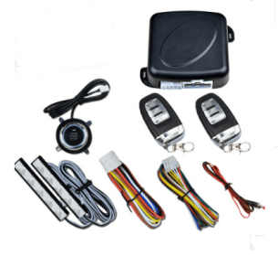 C6: one button ignition remote keyless entry system (Color: Black)