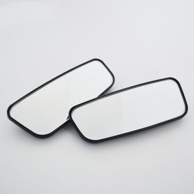 Earview Mirror Curved Surface Retrofit Mirror Reversing Auxiliary Adjustable Angle (Option: With border)