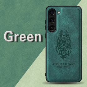 Case for Samsung Galaxy S23 Phone Case Soft TPU Samsung Galaxy S23 Phone Case(Samsung Galaxy S23-tiepi-wolf-hei) (Color: Samsung Galaxy S23-tiepi-wolf-lv)