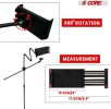 5 Core Microphone Stand + Phone Holder Floor Boom Mic Stand Gooseneck + Tablet Holder Collapsible Adjustable Tripod Mic Stand w Two Mic Clips + Carry