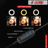 10" LED TIK Tok Ring Light with Tripod Stand Phone Holder Ringlight Stand for Makeup Tiktok Live Zoom Halo Light 5 Core RL10
