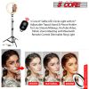 10" LED TIK Tok Ring Light with Tripod Stand Phone Holder Ringlight Stand for Makeup Tiktok Live Zoom Halo Light 5 Core RL10