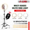 10" LED TIK Tok Ring Light with Tripod Stand Phone Holder Ringlight Stand for Makeup Tiktok Live Zoom Halo Light 5 Core RL10