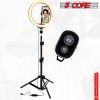 10" LED TIK Tok Ring Light with Tripod Stand Phone Holder Ringlight Stand for Makeup Tiktok Live Zoom Halo Light 5 Core RL10