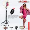 10" LED TIK Tok Ring Light with Tripod Stand Phone Holder Ringlight Stand for Makeup Tiktok Live Zoom Halo Light 5 Core RL10