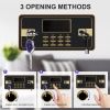 1.6 Cub Safe Box, 3 opening methods LCD display Safe for Money Valuables
