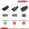 5 Core 6ft & 12ft 2 Prong Non-Polarized AC Wall Power Cable 2 Slot Cord for HP Dell Samsung Sony Asus Acer Toshiba Laptop Charger LED LCD Monitor Repl