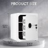 2.05 Cub Safe Box, 3 opening methods Money Safe With LED Light