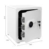 2 Cub Safe Box, 3 opening methods Safe for Money Valuables, White